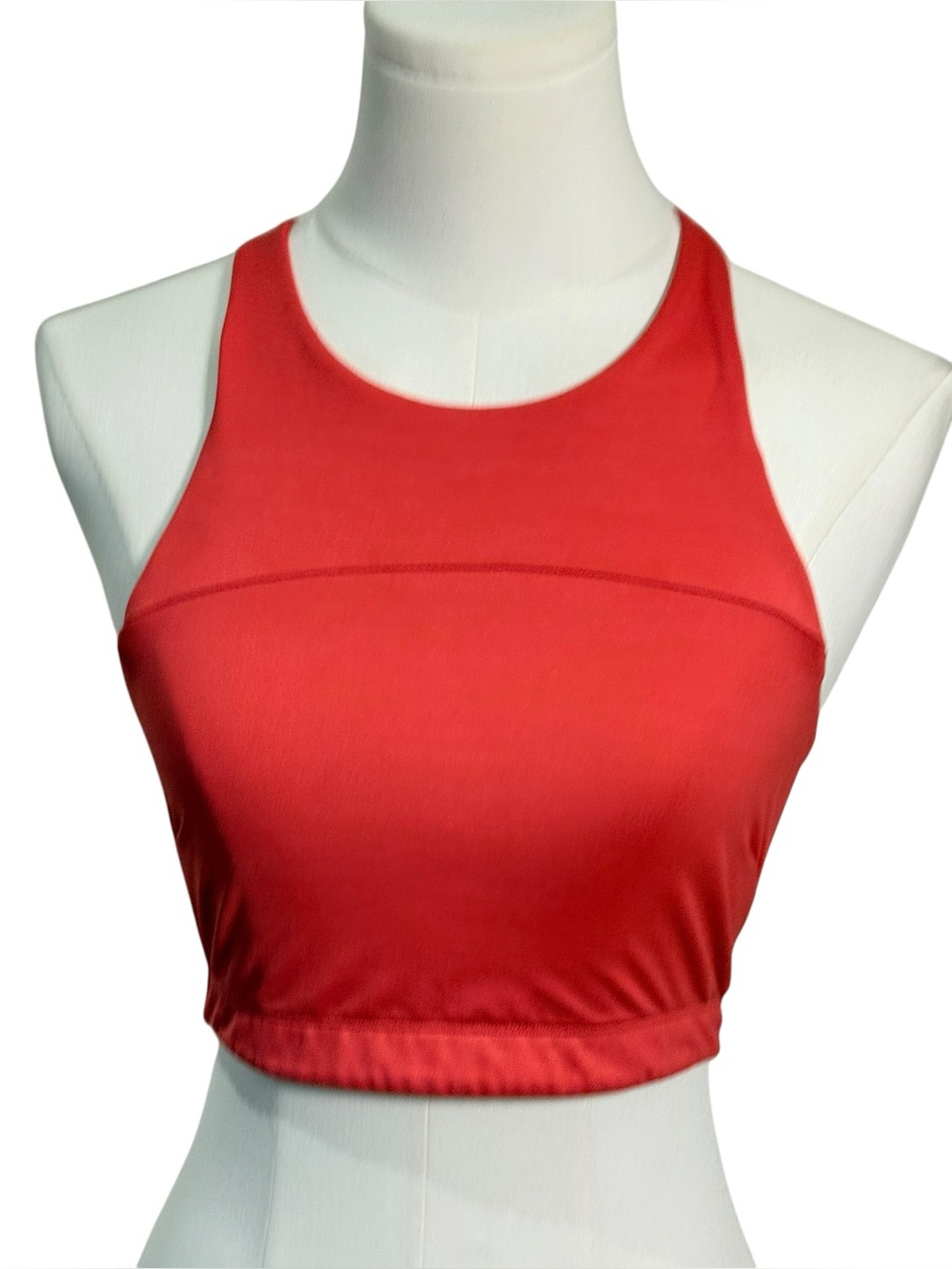 Outdoor Voices TechSweat Longline Crop Sports Bra Red XS